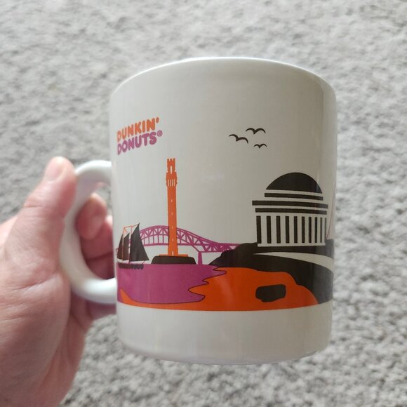 New Dunkin’ Donuts 2012 Limited Edition Coffee Mug Massachusetts Runs on Dunkin - Picture 2 of 4